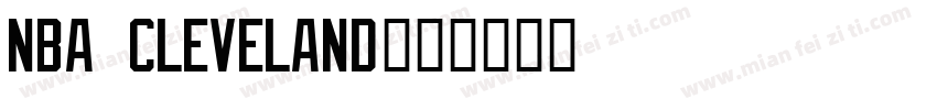 nba cleveland字体转换